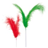 DECORAZIONI PER GELATI - PIUME COCKTAIL   17 (h) CM COLORI VARIE (144 UNITÀ)