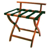 REGGIVALIGIE PIEGHEVOLE CON SPONDA ARROW  60x45x67 CM NOCE LEGNO (1 UNITÀ)