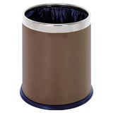 CESTINO PER CAMERE ROTONDO  9 L Ø 22,5x27 CM MARRONE ACCIAIO (1 UNITÀ)