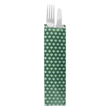 BUSTE PORTA POSATE 'PARK AVENUE' 32 G/M2 7+4x26 CM VERDE PRATO CELLULOSA (500 UNITÀ)
