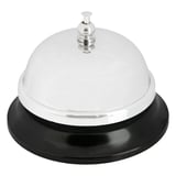CAMPANELLO PER RECEPTION   Ø 8,6x5,7 CM CROMATO ACCIAIO (1 UNITÀ)