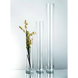DECORAZIONE GIGANTE - CILINDRO   Ø 10x40 CM TRASPARENTE CRISTAL (1 UNITÀ)