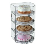DISPLAY PASTICCERIA 4 PIANI   31x30,5x54,5 CM TRASPARENTE ACRILICO (1 UNITÀ)