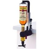 SUPPORTO MURALE DOSIFICATORE DI BEVANDE   18x7x38,5 CM ARGENTO ALLUMINIO (1 UNITÀ)