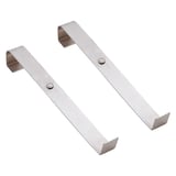 2 PZ STAFFE PIEGATE PER RIPIANO   21,5 CM ARGENTO FERRO (1 UNITÀ)