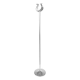 PINZA PER NUMERI DA TAVOLA   Ø7,2x46 (h) CM ARGENTO ACCIAIO INOX (1 UNITÀ)