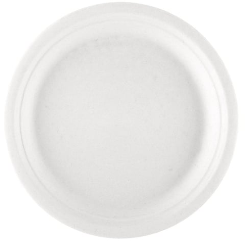 PIATTI BIONIC  Ø 23x2 CM BIANCO BAGASSA (1000 UNITÀ)