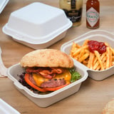 CONTENITORI HAMBURGER BIONIC 450 ML 15,2x15x8,4 CM BIANCO BAGASSA (600 UNITÀ)