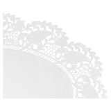 CARTE DI PIZZO OVALI  53 G/M2 27x18 CM BIANCO CARTA (250 UNITÀ)