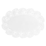 CENTRINI PIZZO OVALI  53 G/M2 32x22 CM BIANCO CARTA (250 UNITÀ)