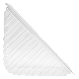CONTENITORE TRIANGOLO PER 3 SANDWICH   11x11x7,5 CM TRASPARENTE RPET (600 UNITÀ)