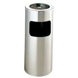 POSACENERE/CESTINO, CILINDRICO  12 L Ø 25x61 CM ARGENTO ACCIAIO INOX (1 UNITÀ)