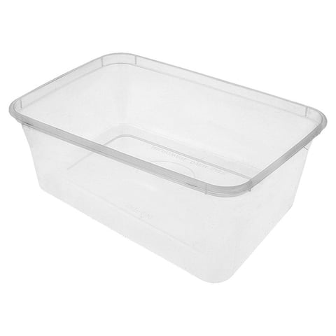 RECIPIENTI RETTANGOLARI  1000 ML 17,5x12x6,5 CM TRASPARENTE PP (500 UNITÀ)