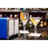 DISPENSER PER TOVAGLIOLI DI CARTA "MINI SERVIS"   10,5x9,7x14 CM BLU ACCIAIO INOX (12 UNITÀ)