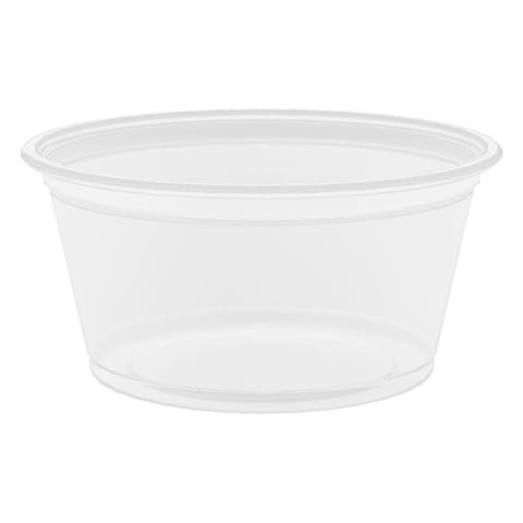 TERRINA PICCOLA PER  MICROONDE  60 ML Ø6,2x3,2 CM TRASPARENTE PP (2500 UNITÀ)