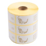 1000 U. ETICHETTE SIGILLANTI "WC"   3x15 CM BIANCO ADESIVO (1 UNITÀ)