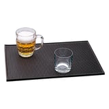 TAPPETINO DA BAR ANTISCIVOLO "RAIL MATE"   45,5x30,5 CM NERO GOMMA (1 UNITÀ)