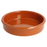 CIOTOLINE DI TERRACOTTA PER "CREMA CATALANA"  220 ML Ø 12x2,6 CM MARRONE ROSSO CERAMICA (44 UNITÀ)