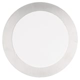 CARTELLO AUTO-ADESIVE "UOMINI"   Ø 7,5 CM ARGENTO ACCIAIO INOX (1 UNITÀ)