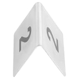 NUMERI PER TAVOLA DA 1 A 25   5,2x4,2 CM ARGENTO ACCIAIO INOX (1 UNITÀ)