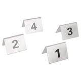 NUMERI PER TAVOLA DA 1 A 25   5,2x4,2 CM ARGENTO ACCIAIO INOX (1 UNITÀ)