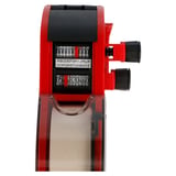 ETICHETTATRICE ALFANUMERICA 2 RIGHE   25,5x6x16 CM ROSSO PLASTICA (1 UNITÀ)