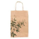 SACCHETTO SOS CON MANICI FEEL GREEN  80 G/M2 20+10x29 CM NATURALE KRAFT (250 UNITÀ)