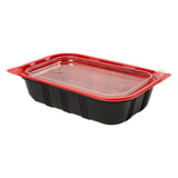 BARCHETTA PER MICROONDE PRANZO INDIVIDUALE   21,5x14,5x5 CM NERO PP (400 UNITÀ)