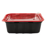 BARCHETTA PER MICROONDE PRANZO INDIVIDUALE   21,5x14,5x5 CM NERO PP (400 UNITÀ)