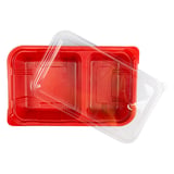 BARCHETTE PER MICROONDE PRANZO INDIVIDUALE   23,9x15x4,5 CM NERO PP (400 UNITÀ)