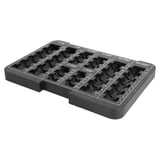 CASSETTO PORTAMONETE PER CASSAFORTE   24x17x1,8 CM NERO PVC (1 UNITÀ)
