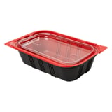 VASCHETTA PER MICROONDE PRANZO INDIVIDUALE   19,2x12,7x5 CM NERO PP (400 UNITÀ)
