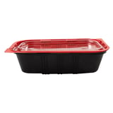 VASCHETTA PER MICROONDE PRANZO INDIVIDUALE   19,2x12,7x5 CM NERO PP (400 UNITÀ)