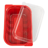 VASCHETTA PER MICROONDE PRANZO INDIVIDUALE   19,2x12,7x5 CM NERO PP (400 UNITÀ)