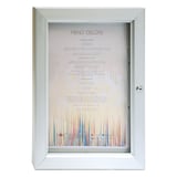 PORTA MENÙ LUMINOSO DIN-A3   40x52x3,2 CM ARGENTO METAL (1 UNITÀ)