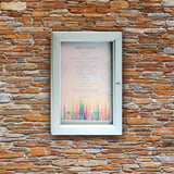 PORTA MENÙ LUMINOSO DIN-A3   40x52x3,2 CM ARGENTO METAL (1 UNITÀ)