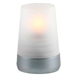 BASI LAMPADA DA TAVOLO "CONE"   Ø 8x12 CM ARGENTO METAL (6 UNITÀ)