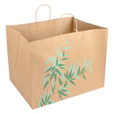 SACCHETTI SOS TRAITEUR FEEL GREEN  110 G/M2 43+33x33 CM NATURALE KRAFT (100 UNITÀ)