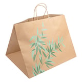 SACCHETTI SOS TRAITEUR FEEL GREEN  110 G/M2 43+33x33 CM NATURALE KRAFT (100 UNITÀ)