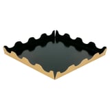 BASI CON ALETTE  750 G/M2 19x19+2 CM ORO NERO CARTONE (50 UNITÀ)