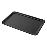 VASSOI CATERING  1100 G/M2 34x25 CM ORO NERO CARTONE (100 UNITÀ)
