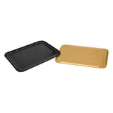 VASSOI CATERING  1100 G/M2 42x28 CM ORO NERO CARTONE (100 UNITÀ)
