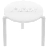 DISTANZIATORE PER PIZZA   Ø 4,5x3,7 CM BIANCO PP (2000 UNITÀ)