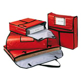 BORSA TRASPORTO PIZZE 46 CM   49x48,5x13 CM ROSSO VINILE (1 UNITÀ)