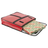 BORSA TRASPORTO PIZZE 46 CM   49x48,5x13 CM ROSSO VINILE (1 UNITÀ)