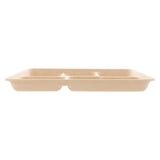 VASSOI 5 SCOMPARTI BIONIC  26,5x21,5x2 CM NATURALE BAGASSA (500 UNITÀ)