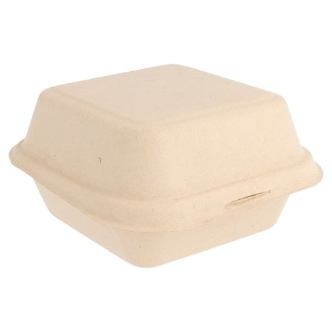 CONTENITORI HAMBURGER BIONIC 450 ML 15,2x15x8,4 CM NATURALE BAGASSA (600 UNITÀ)