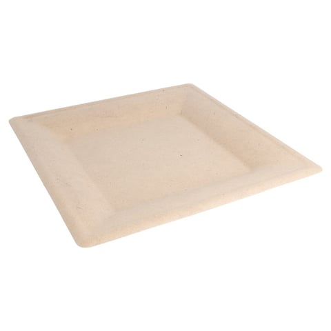 PIATTI QUADRATI BIONIC  26,2x26,2x1,4 CM NATURALE BAGASSA (500 UNITÀ)