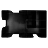 CADDY DA BAR   24x14,5x10,5 CM NERO PLASTICA (1 UNITÀ)