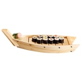 BARCA PER FRUTTI DI MARE WOOD  44x13x11 CM NATURALE LEGNO (1 UNITÀ)